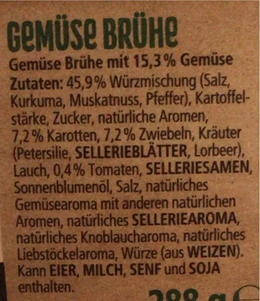 Gemüsebrühe
