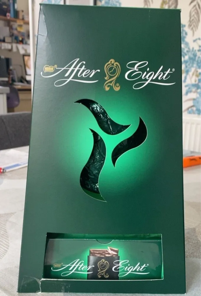 After eight chocolate egg