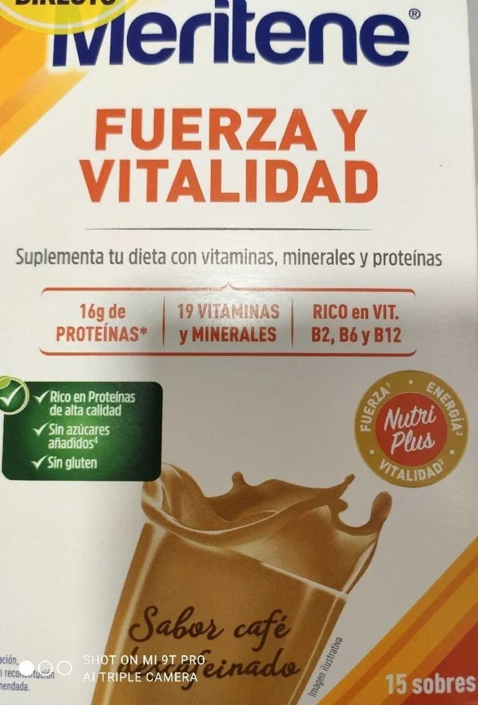 Meritene Fuerza y Vitalidad café descafeinado