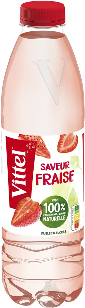 VITTEL 100% NATUREL eau aromatisée Fraise 1L