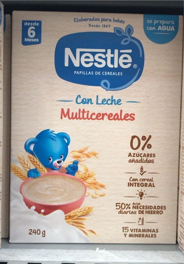 Multicereales con leche