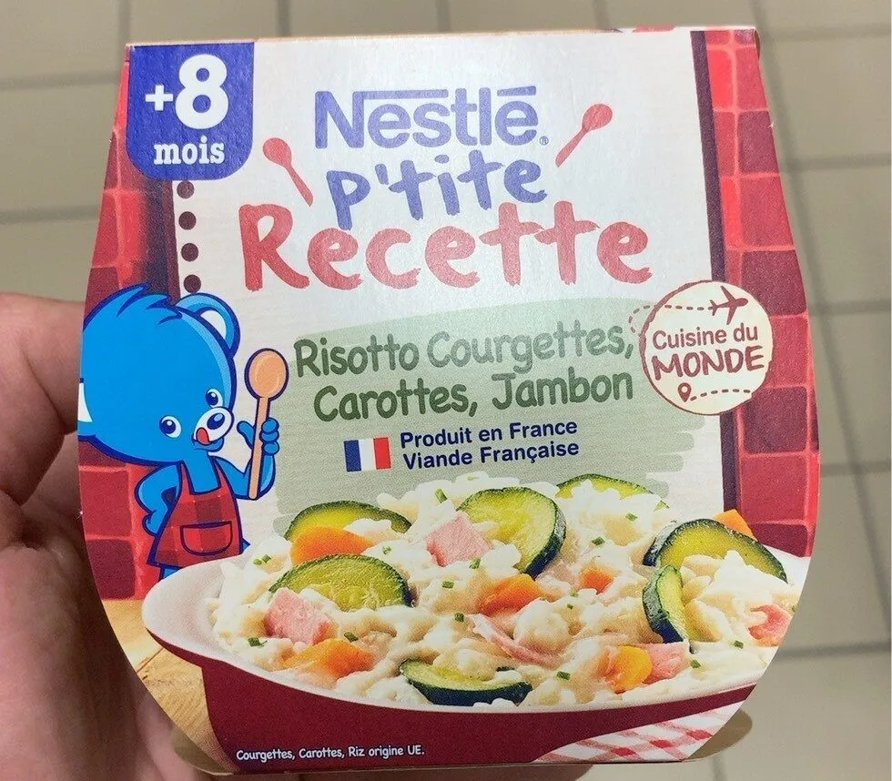 Risotto Courgettes, Carottes, Jambon