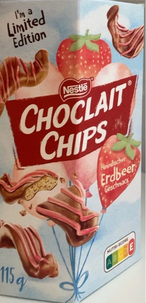 Choclait Chips erdbeer geschmack