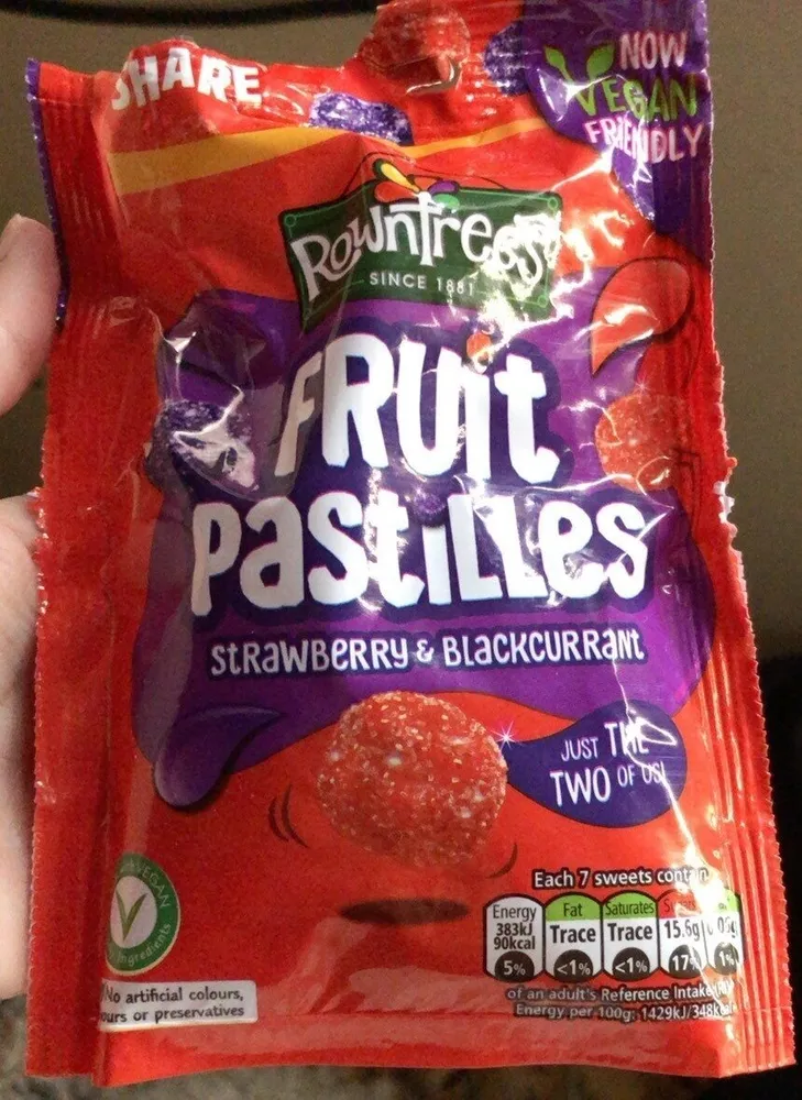 Fruit Pastilles Strawberry & Blackcurrant