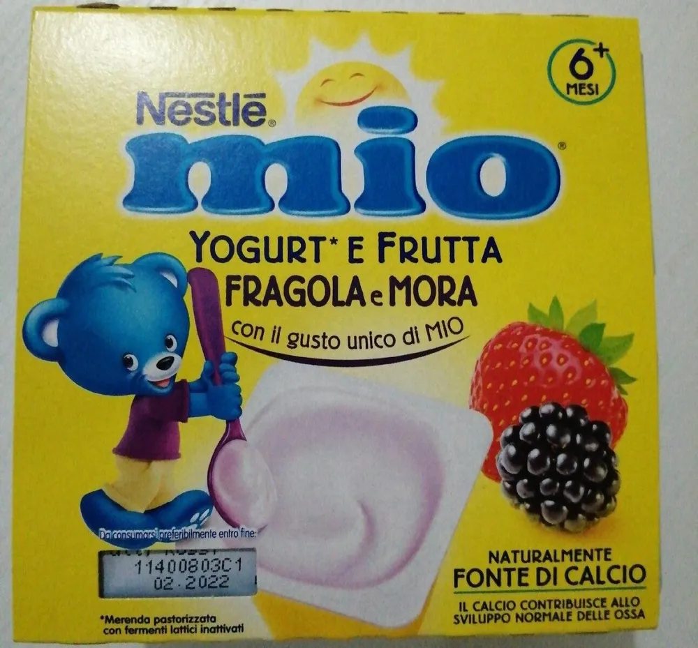 Mio Yogurt e frutta fragola e mora