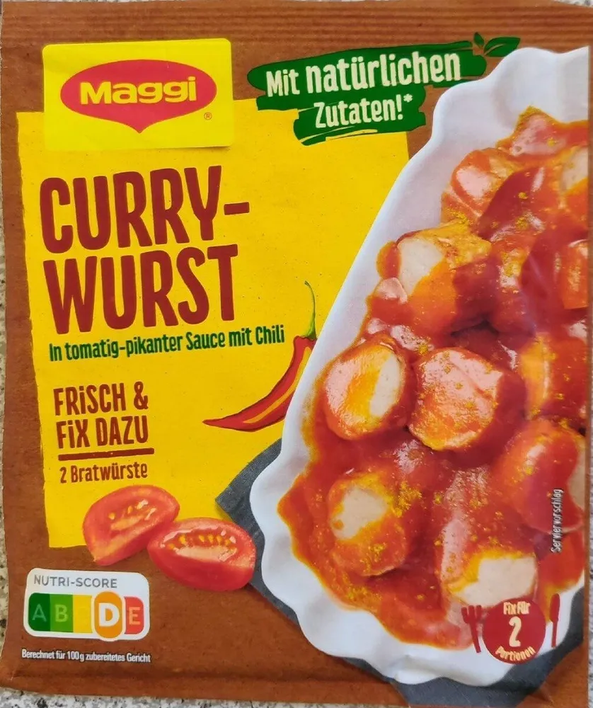 Maggi Curry Wurst Soße