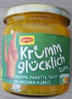 Krumm glücklich Karotte-Kürbis-Suppe
