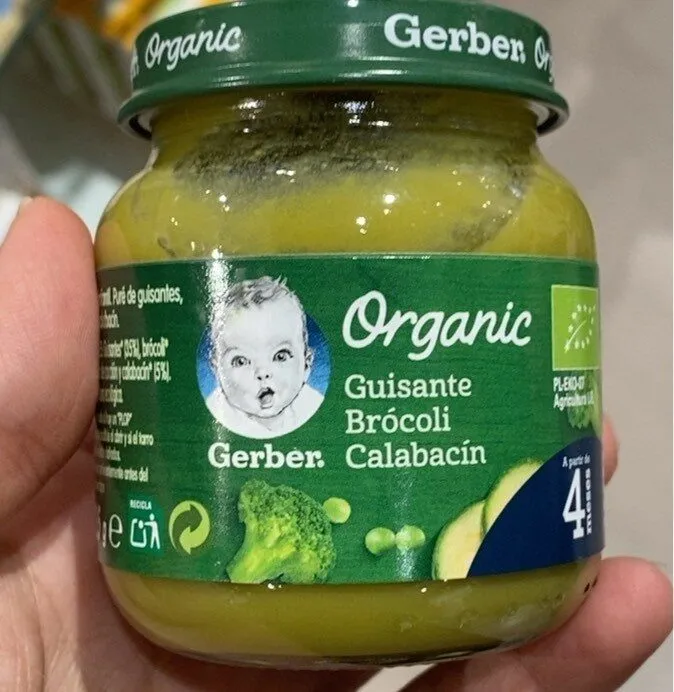 Puré guisantes brocoli y calabacin