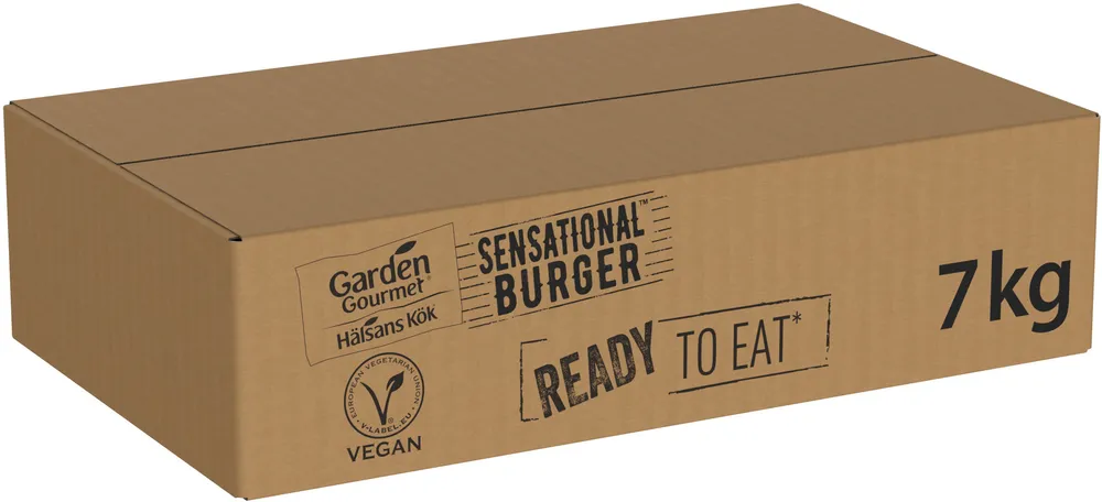 GARDEN GOURMET® SENSATIONAL™ Burger RTE* - Carton vrac de 7kg
