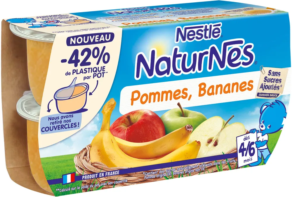 NESTLE NATURNES Pomme Banane 4x130g