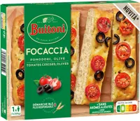 BUITONI FOCACCIA focaccia surgelée Tomates , Olives 1X205g