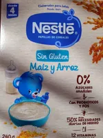 Papillas de maíz y arroz sin gluten