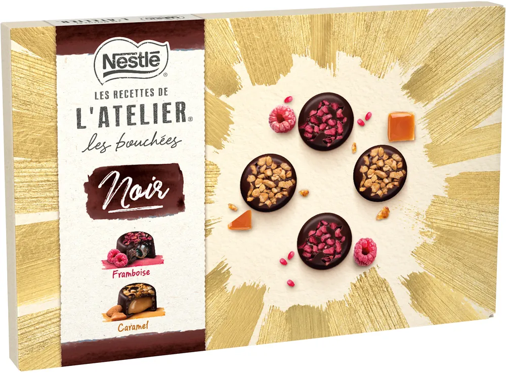 NESTLE LES RECETTES DE L'ATELIER Les Bouchées noir 401g