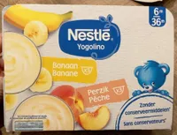 Yogolino banane pêche