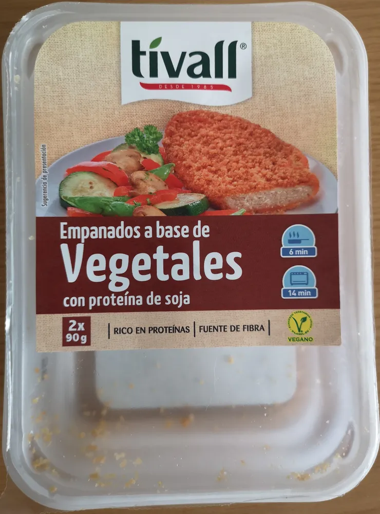 Empanado a base de vegetales