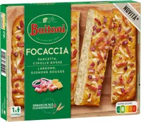 BUITONI FOCACCIA focaccia surgelée Lardons, Oignons 1x185g