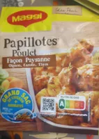 Papillotes Poulet Façon Paysanne Oignon, carotte, Thym
