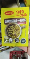 Sopa para uno costilla con fideos
