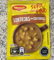 Sopa para Uno Lentejas con Crutones