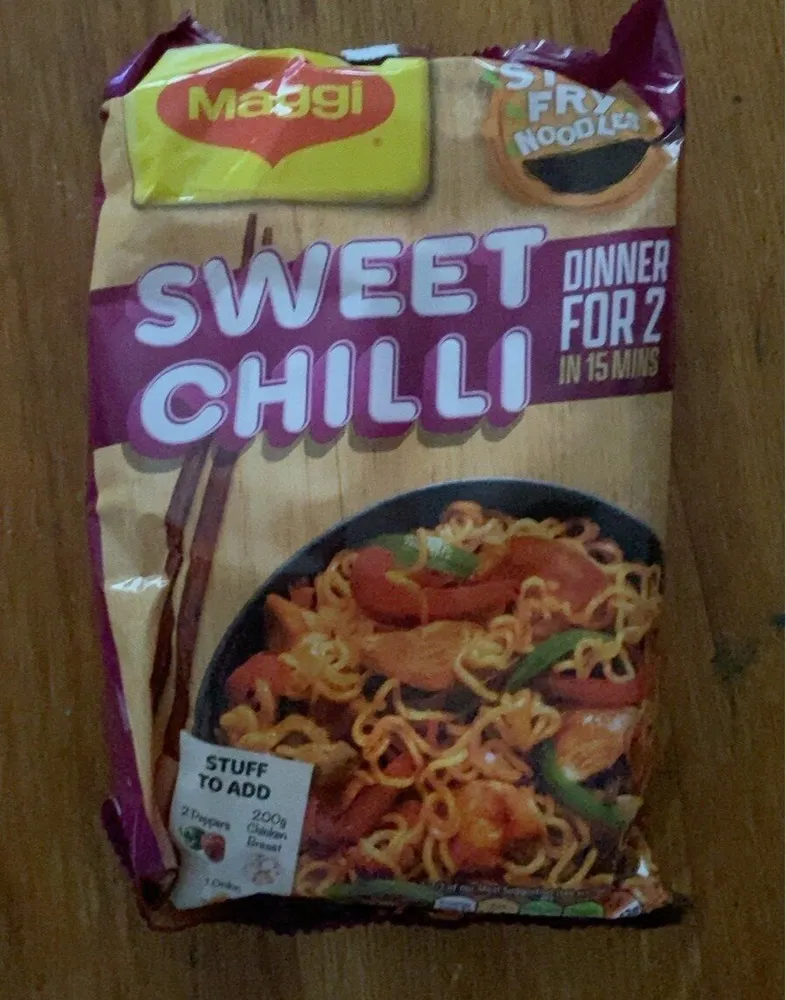 Sweet chilli stir fry noodles
