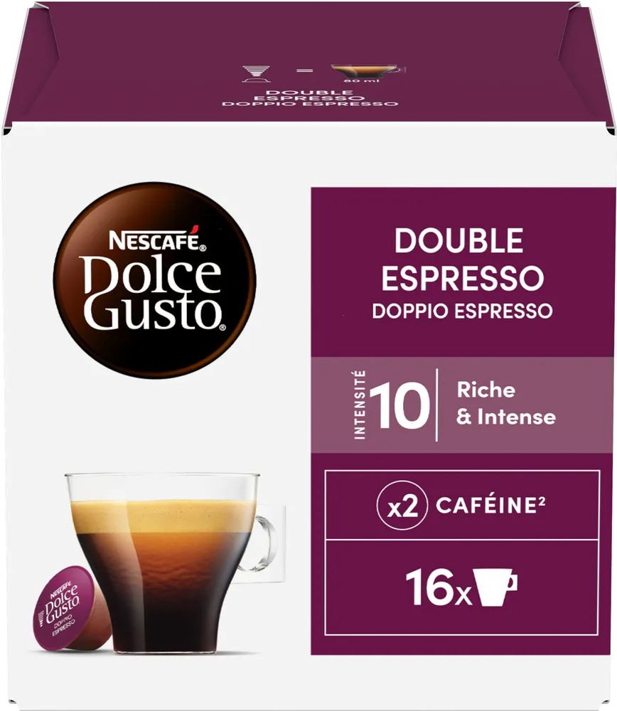 Capsules NESCAFE DOLCE GUSTO Double Espresso 16 Capsules