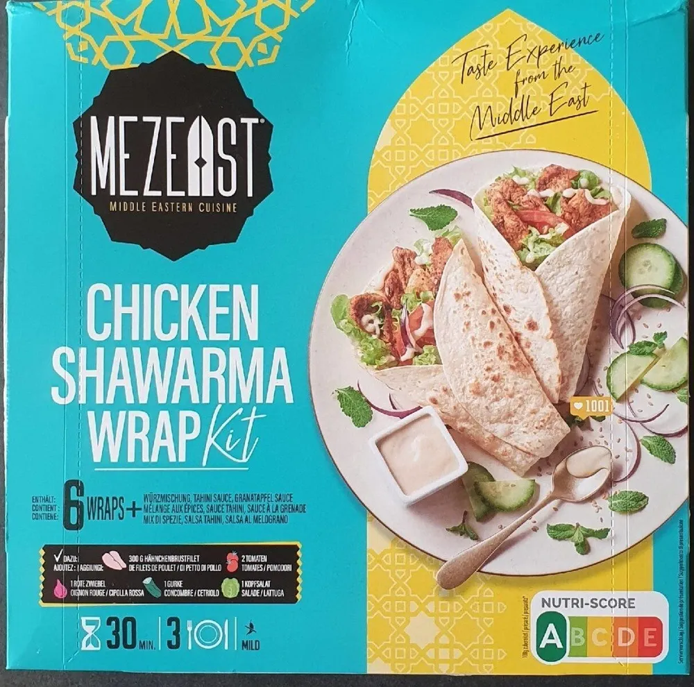 Chicken shawarma wrap kit