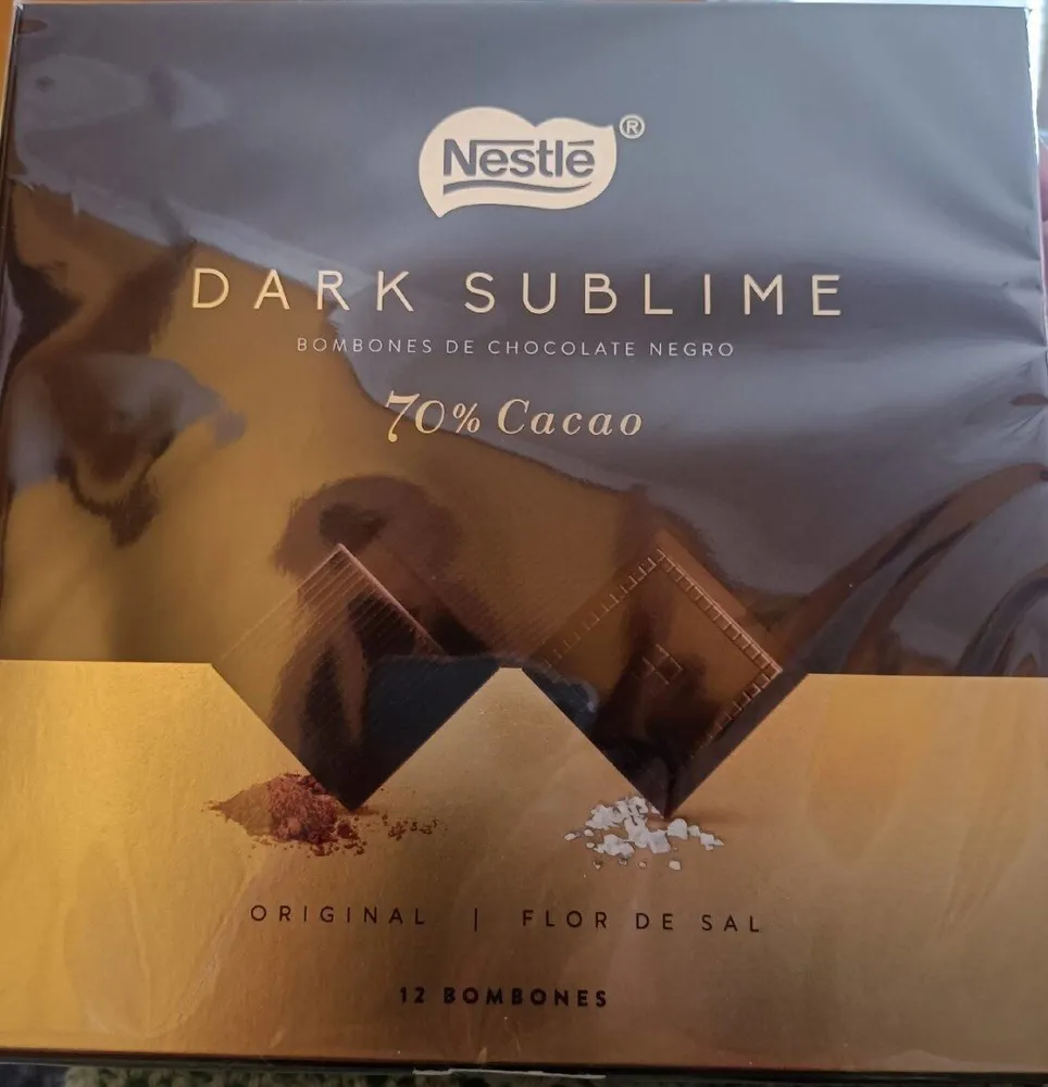Dark sublime bombones 70% cacao