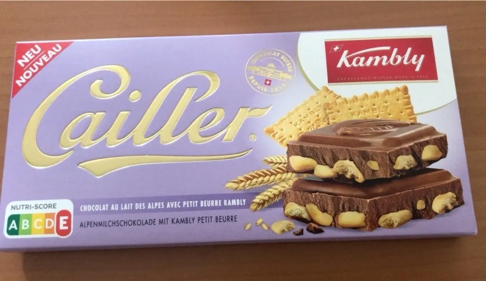 Cailler et biscuit Kambly