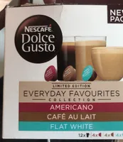 Americano café au lait flat white
