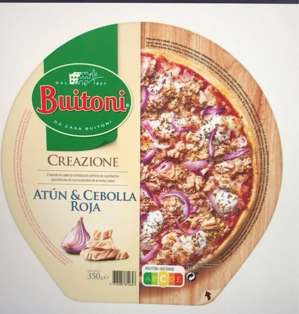 Buitoni creazione atun y cebolla roja