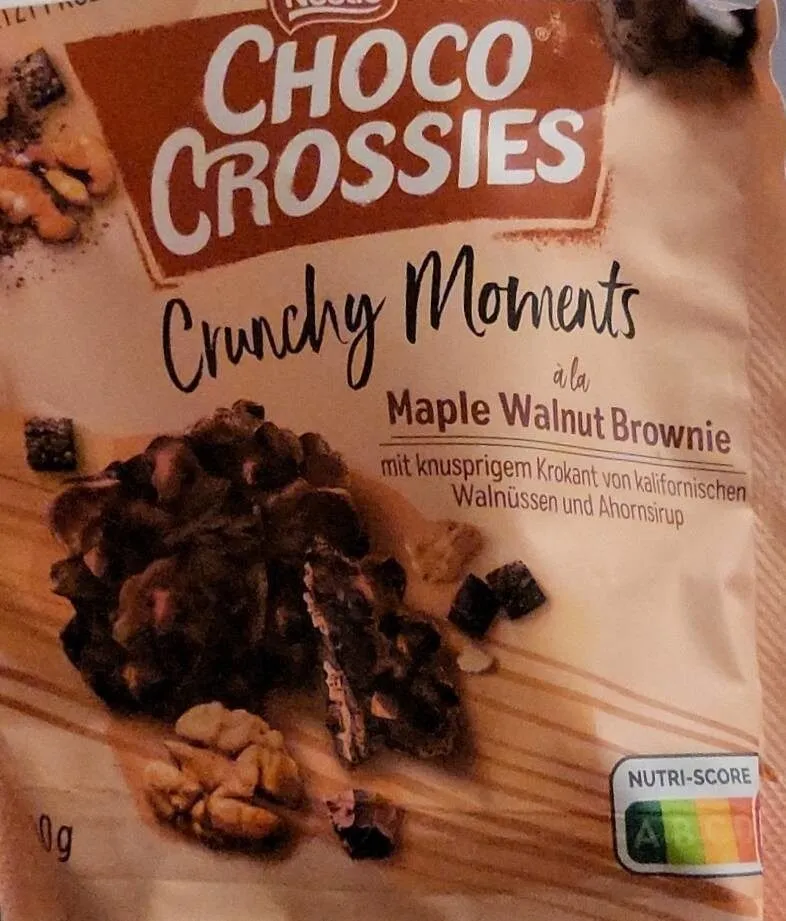 Choco Crossies, Crunchy Moments, Maple Walnut Brownie