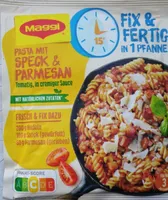 Pasta mit Speck und Parmesan