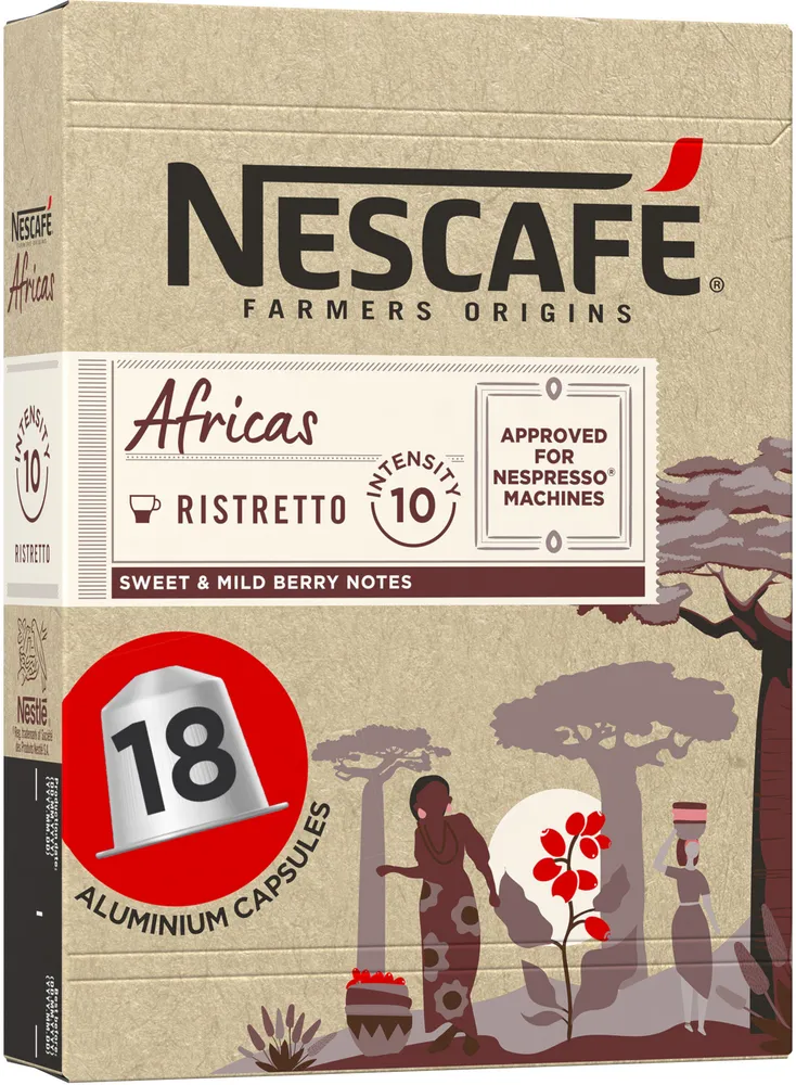 NESCAFÉ FARMERS ORIGINS AFRICAS Nespresso 99g (18 capsules)