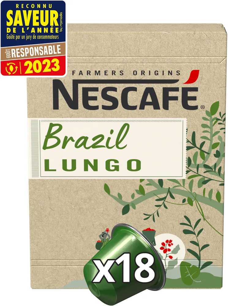 NESCAFÉ FARMERS ORIGINS BRAZIL Nespresso 93g (18 capsules)