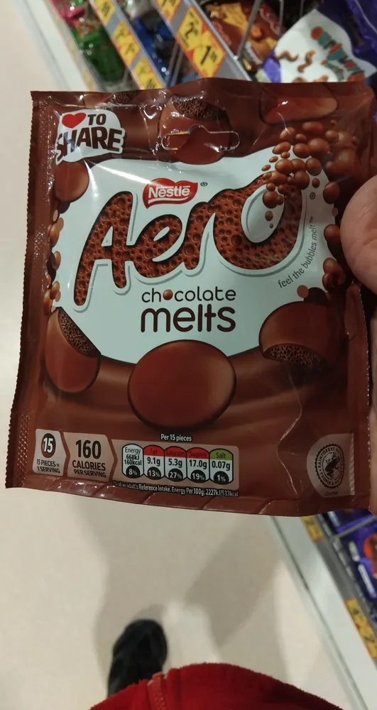 Aero Chocolate Melts