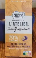 Chocolat noir infusé aux fruits de la passion