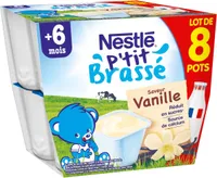 NESTLE P'TIT BRASSE Vanille 8x100g
