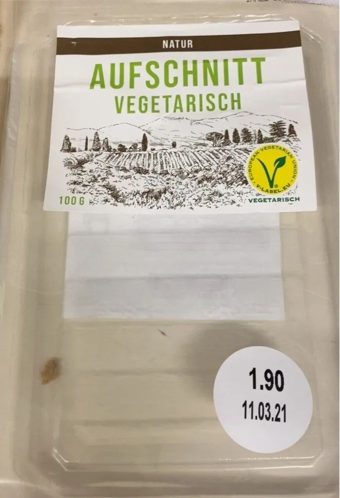 Aufschnitt Vegetarisch Natur