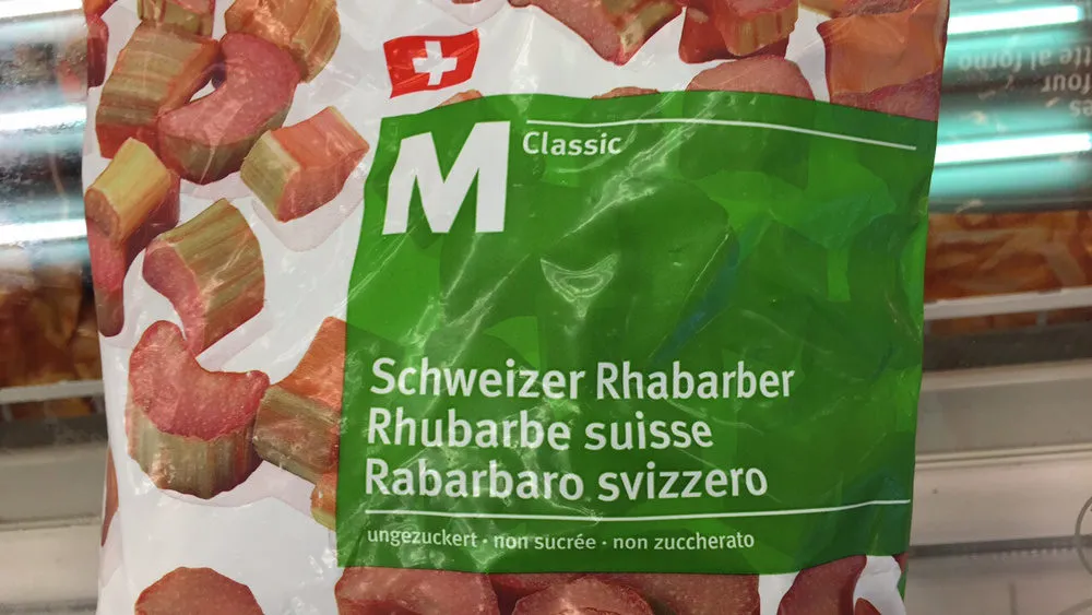 Rhubarbe suisse non sucrée