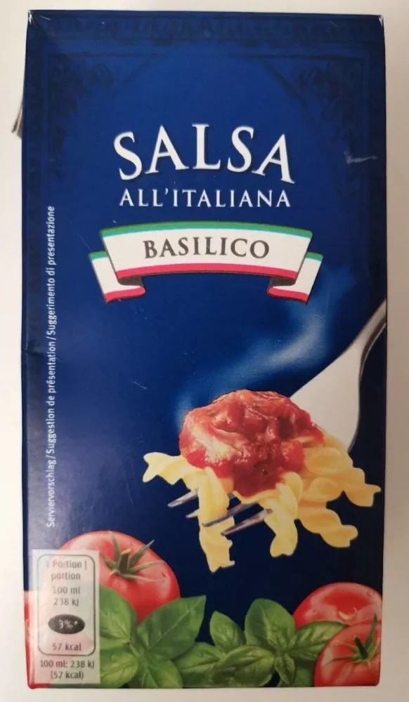 Salsa all'italiana basilico