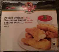 Stripes de poulet en pâte