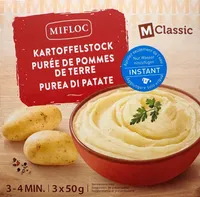 Purée de pommes de terre instantanée au lait