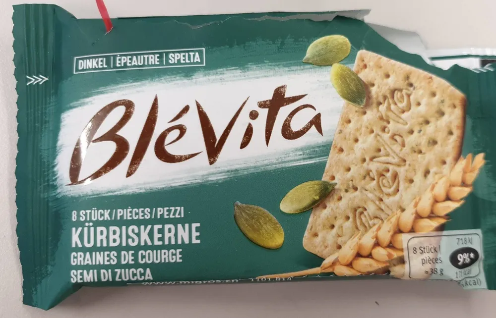 Graines de Courge - biscuits à l'épeautre