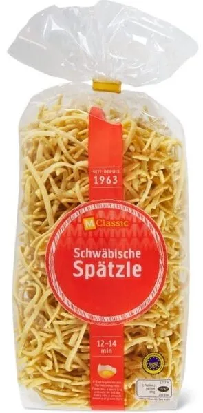Schwäbische Spätzle  aus Hartweizengriess