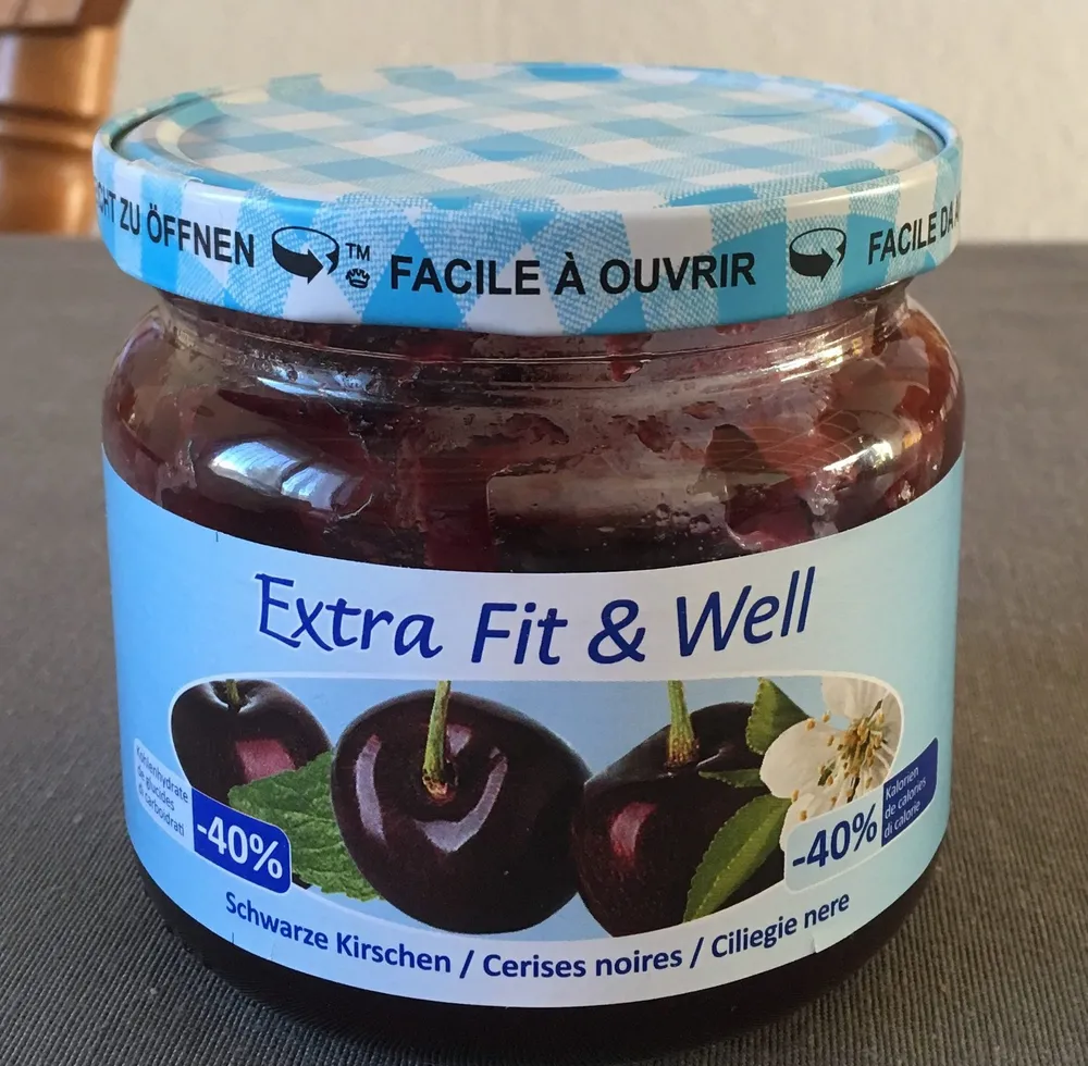 Extra Fit & Well Cerises Noires