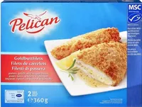 Filets de carrelets panés, farcis au beurre et à l'estragon
