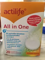 All in One Arôme Orange 20 Comprimés Effervescents