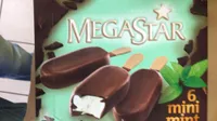 Crèmeglacée à la mente enrobée de chocolat
