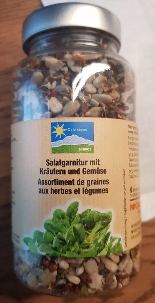 Assortiment de graines aux herbes et légumes
