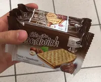 Sandwich chocolat-noisette